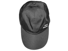 Load image into Gallery viewer, Black Baseball Hat Adjustable Strap Back