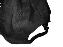 Cargar imagen en el visor de la galería, Black Baseball Hat Adjustable Strap Back